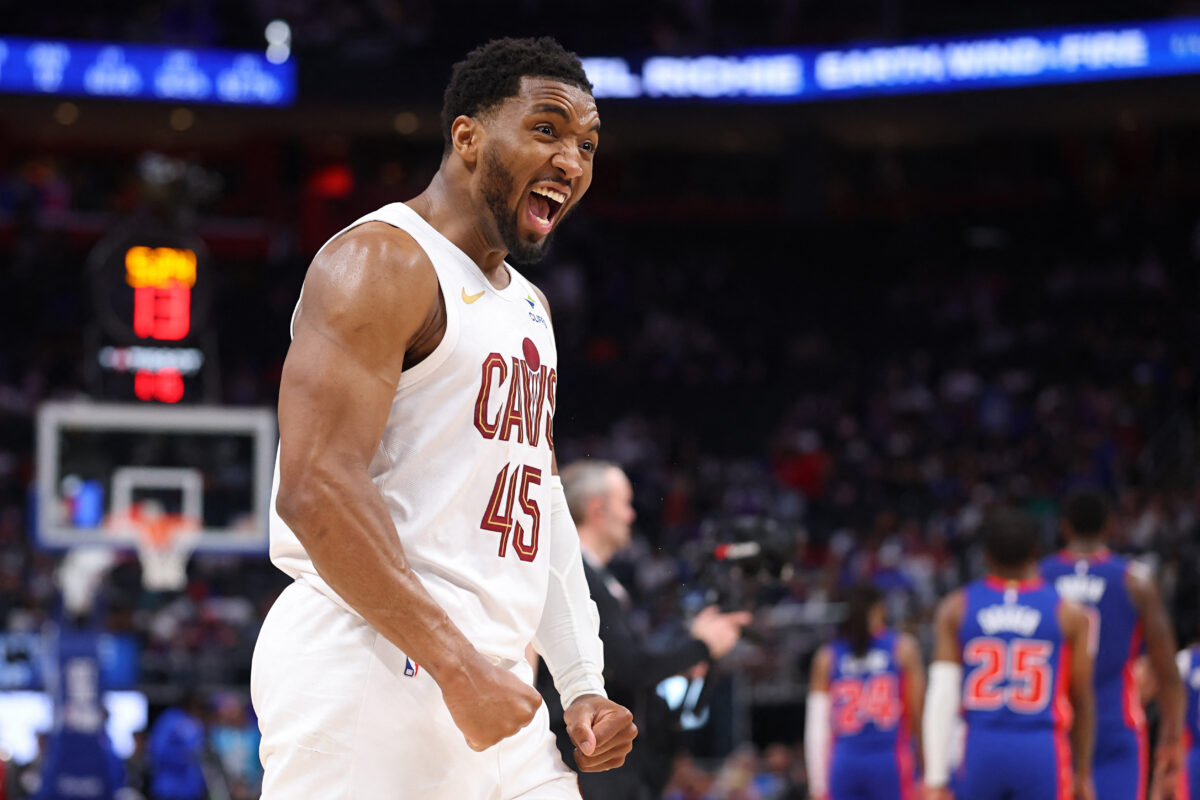 Donovan Mitchell Cavaliers vs Pistons NBA Playoffs Game 7