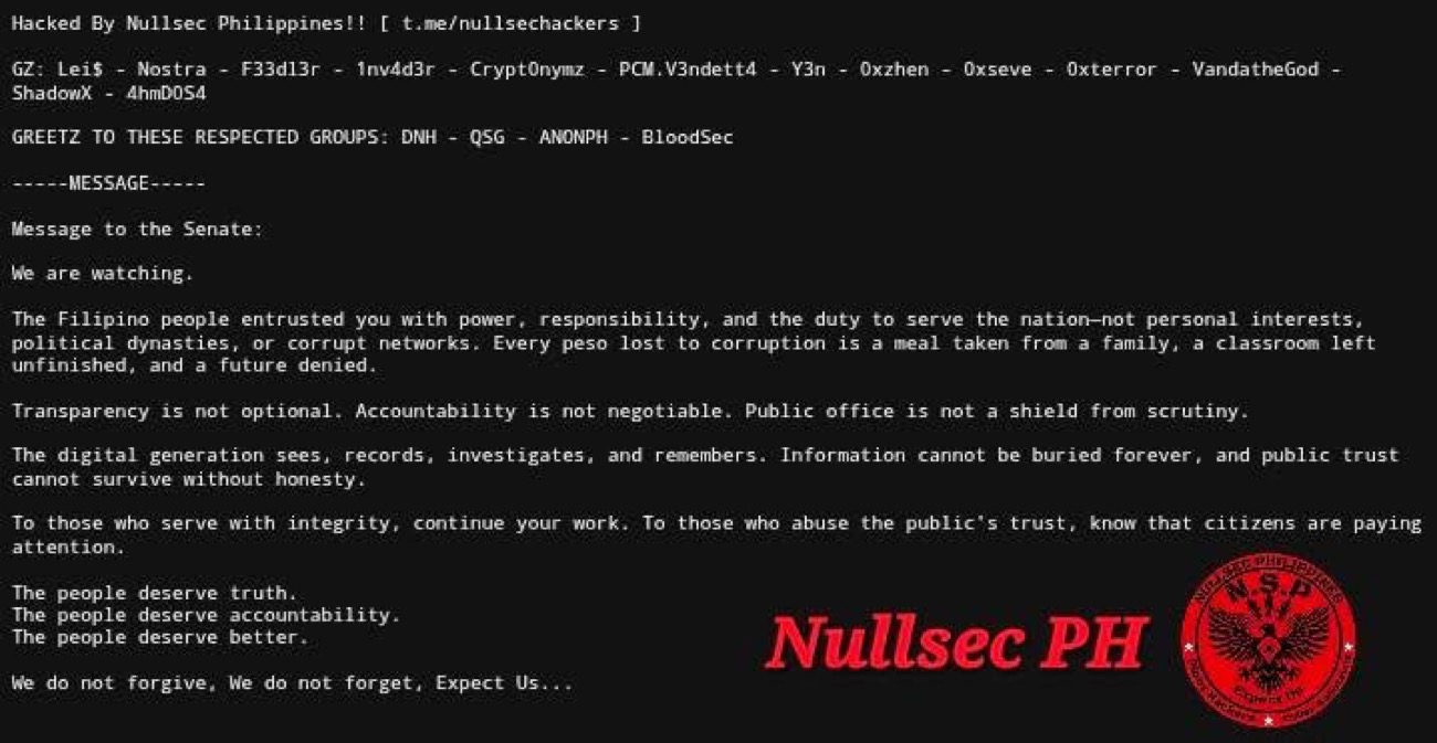 ‘Transparency is not optional’: Hacktivists claim Senate website breach