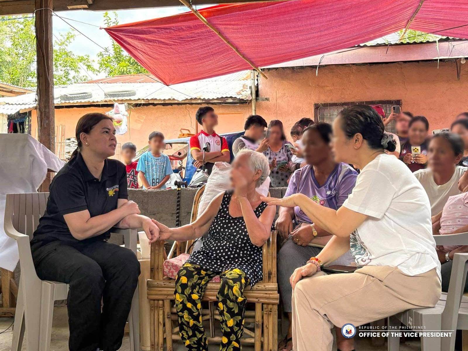 Sara Duterte visits quake victims in Sarangani