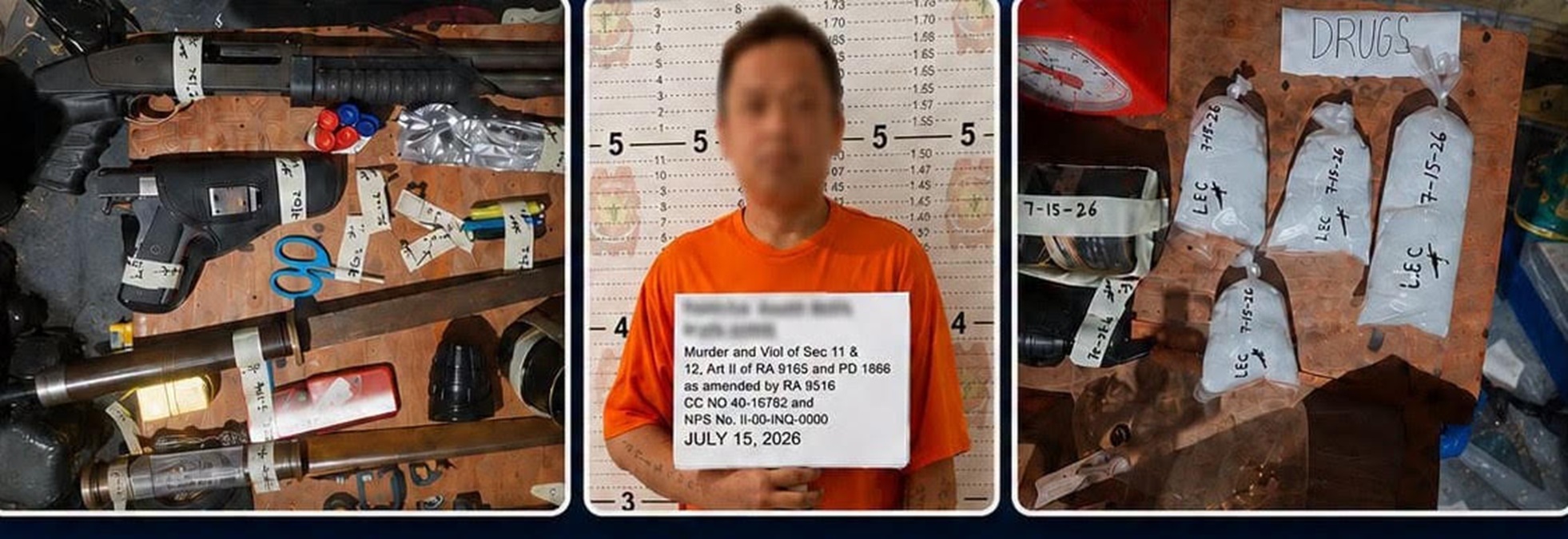 P6.8M shabu, guns seized from murder suspect in Isabela