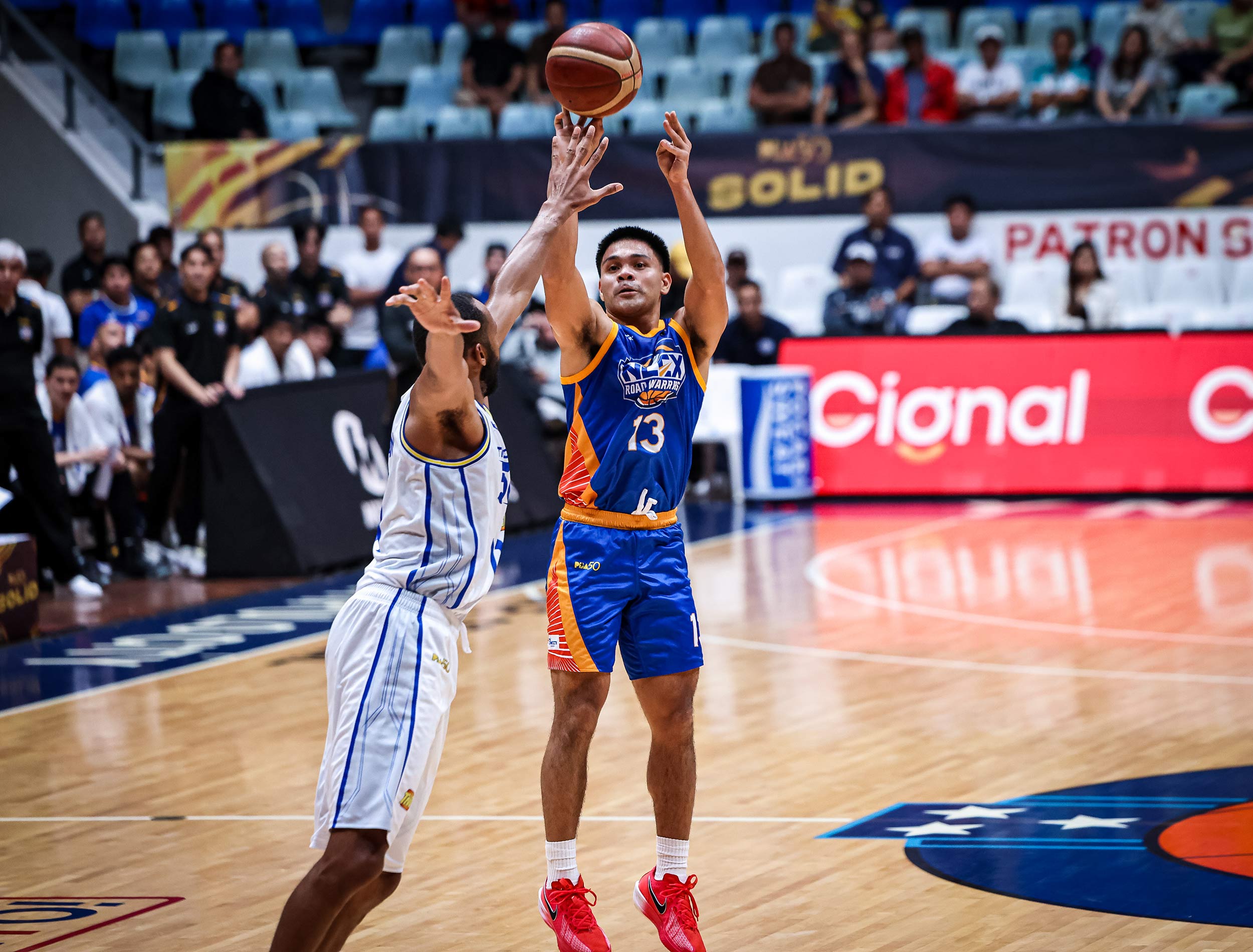NLEX Road Warriors' LJay Gonzales during a game vs TNT Tropang 5G in the 2026 PBA Governors' Cup.
