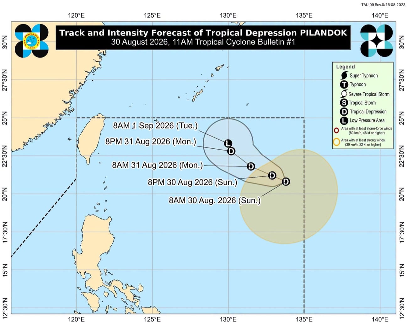 LPA develops into Tropical Depression Pilandok