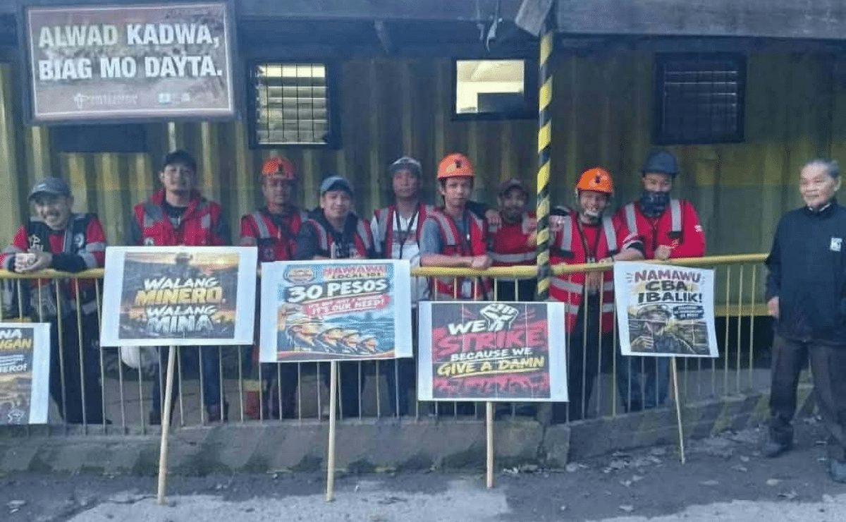 400 workers of Benguet mining firm go on strike over wage dispute