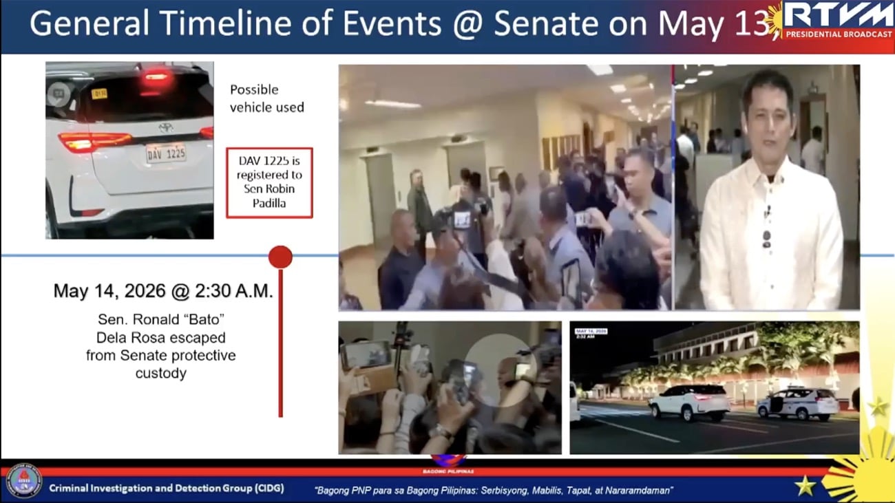 PNP: Dela Rosa, Padilla seen leaving Senate hours after shooting