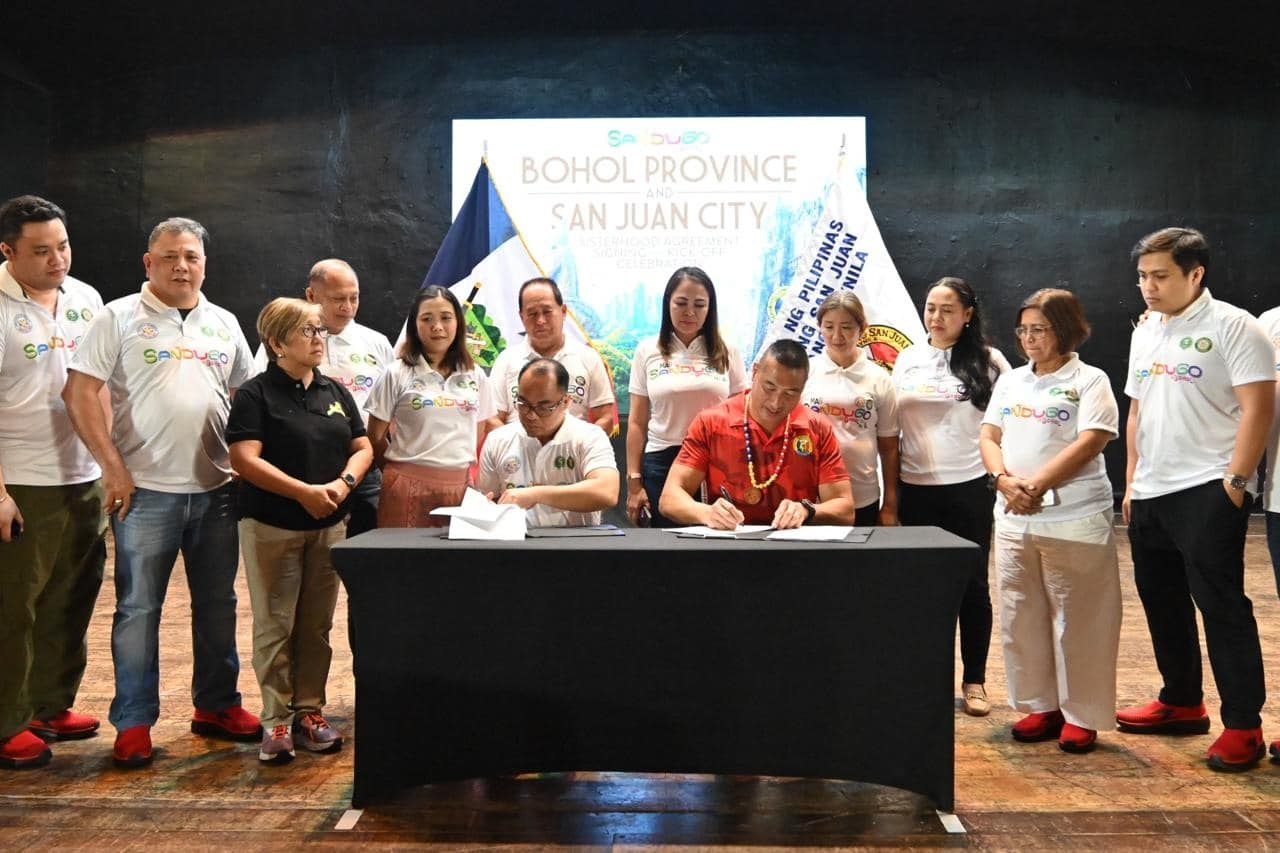 San Juan City, Bohol sign sisterhood pact during Sandugo Festival