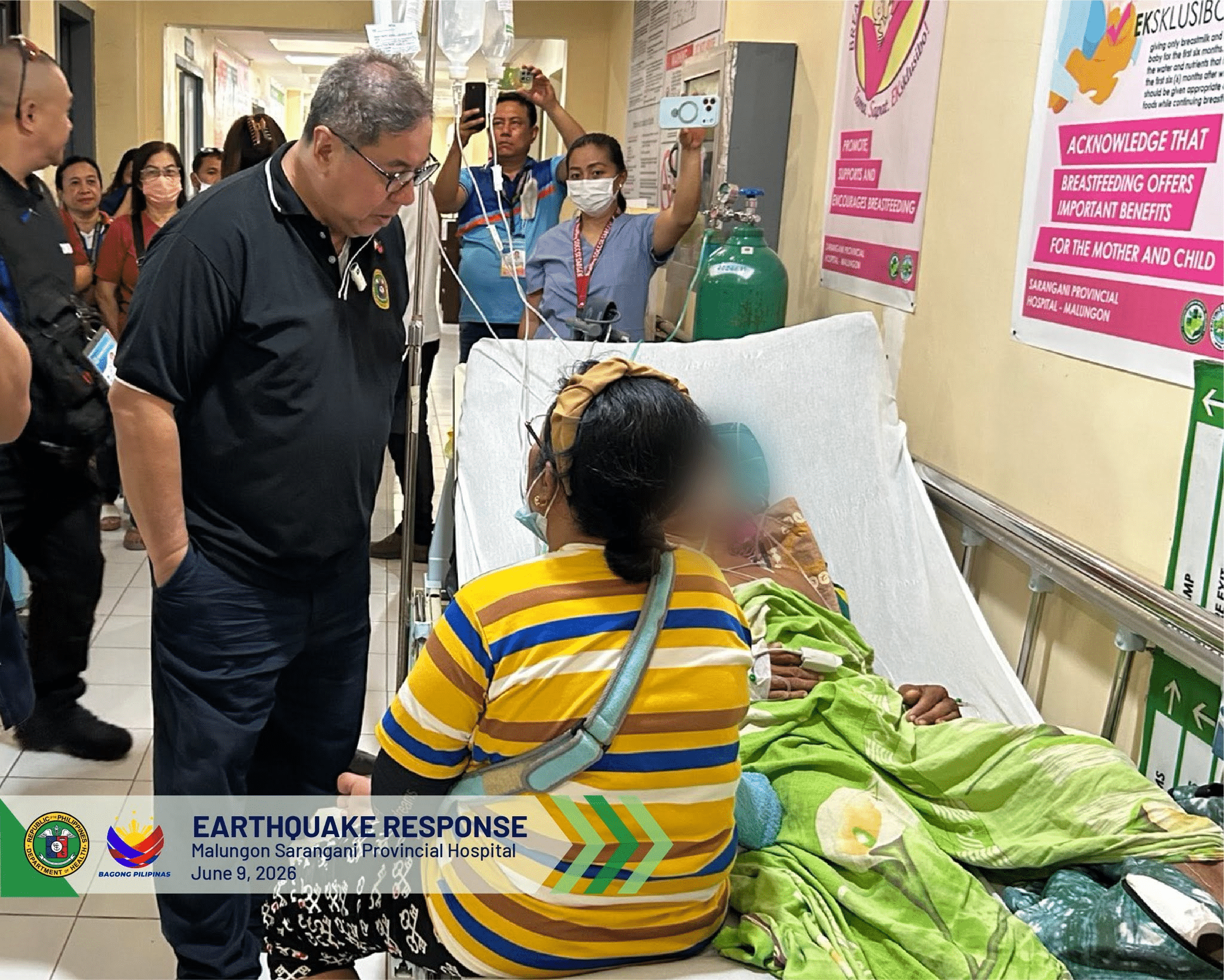 DOH: Patients brought back inside Sarangani hospitals after earthquake