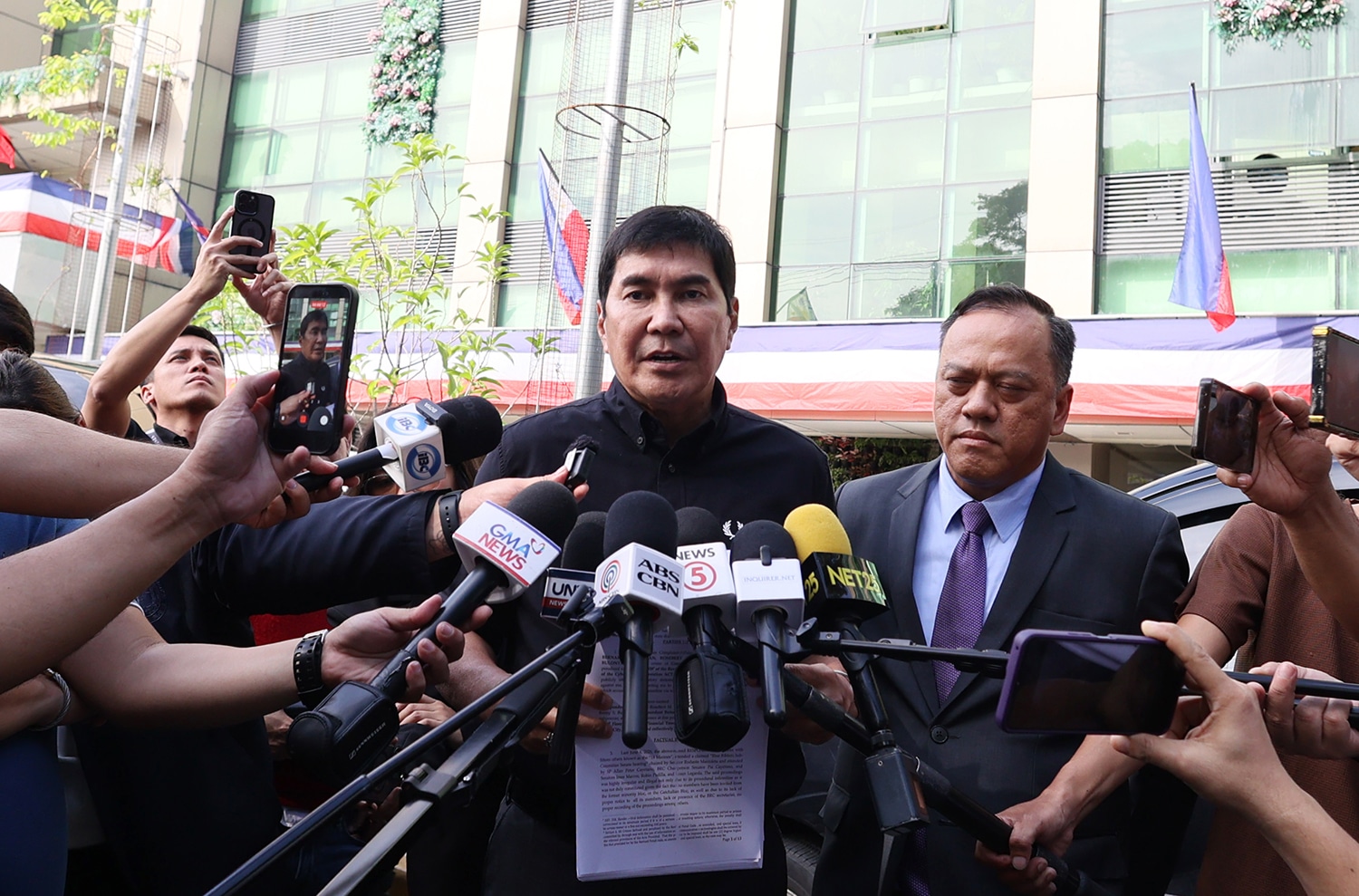 Tulfo files defamation rap vs. Co’s ‘ex-bodyguards’ over kickback claims