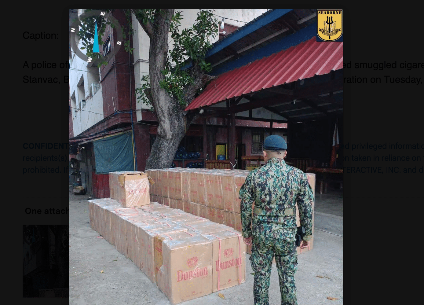 P14-M ‘smuggled’ cigarettes seized along Zamboanga City shoreline