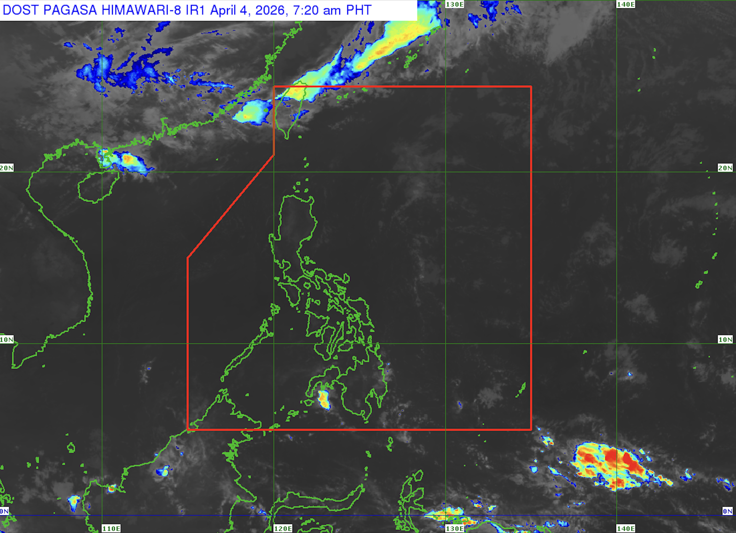 Easterlies prevail in parts of PH on Saturday (April 4)
