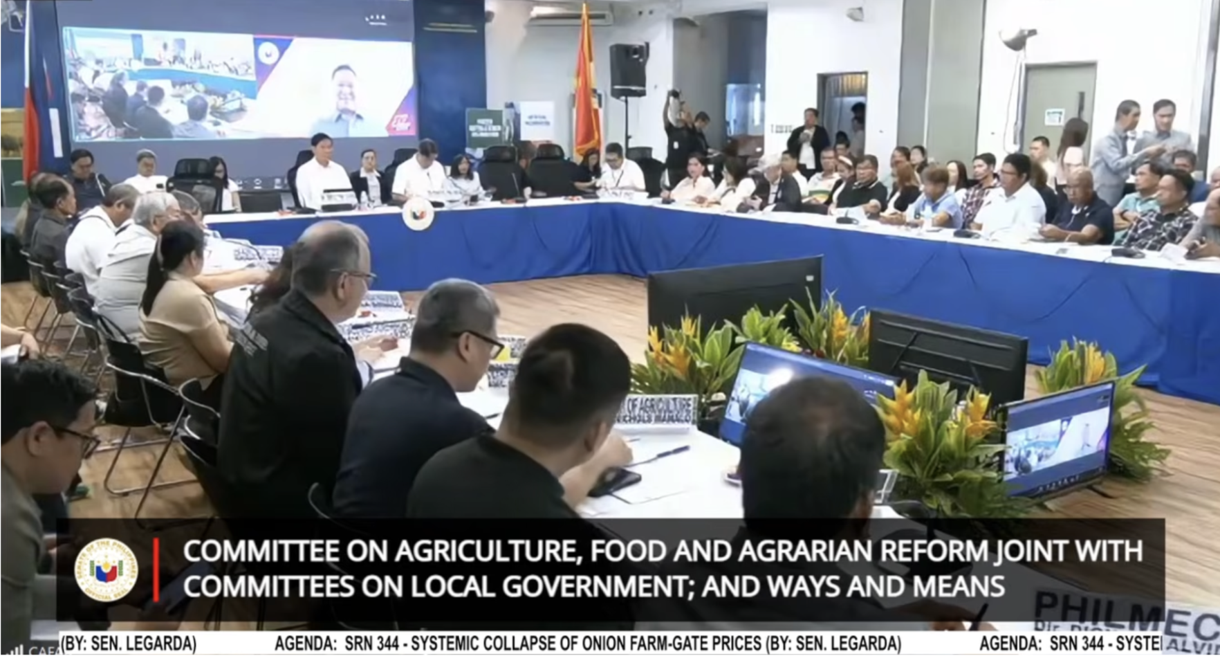 Senators peel off the issue of conflicting data on onion production