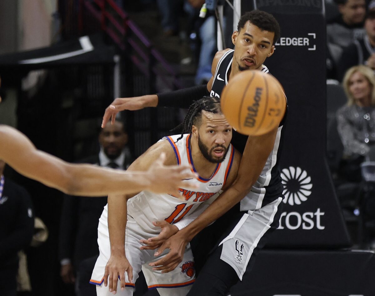 Victor Wembanyama Jalen Brunson Spurs vs Knicks NBA Finals
