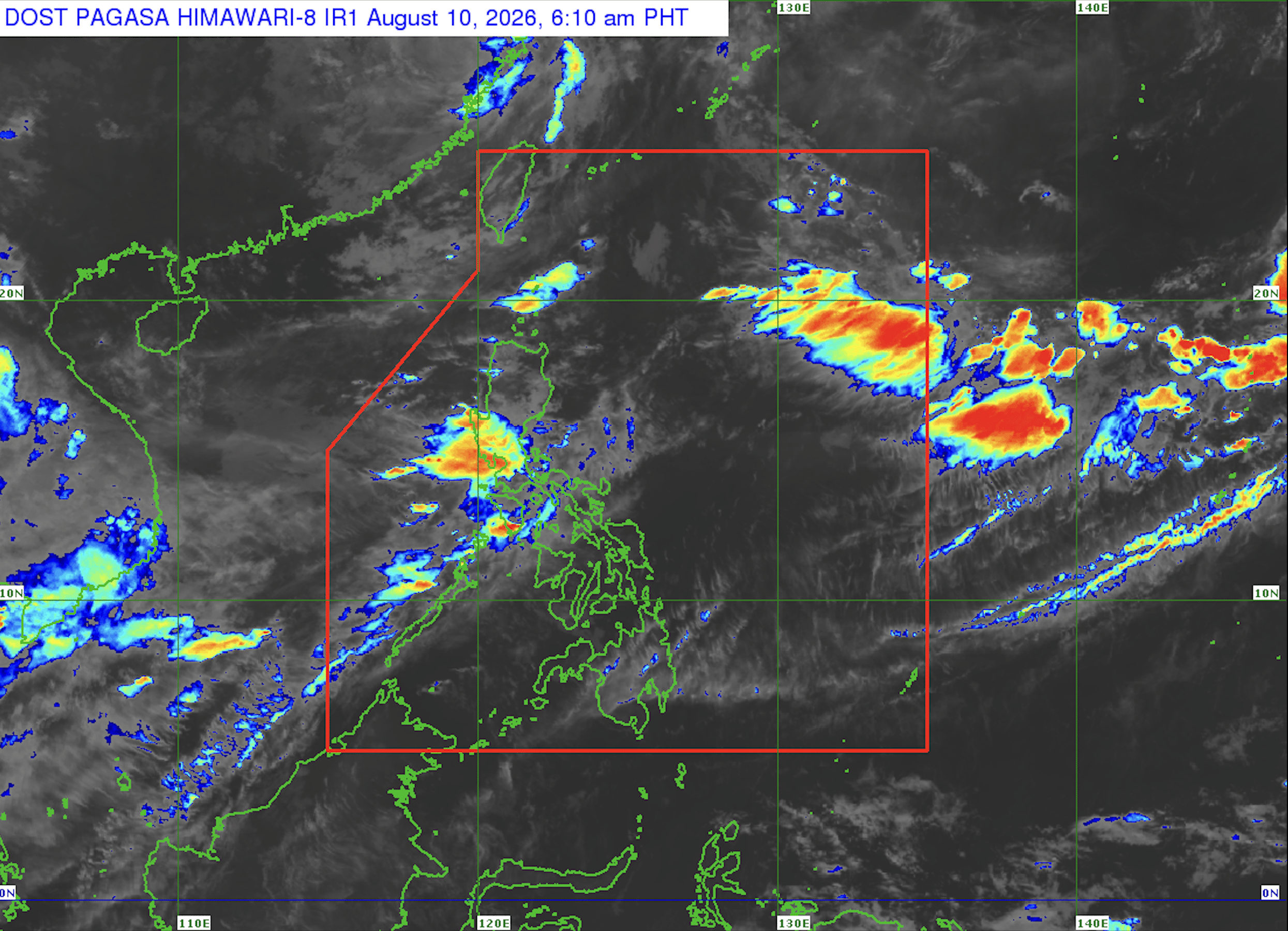 Habagat to still prevail over Luzon, Visayas on Monday, Aug. 10 – Pagasa