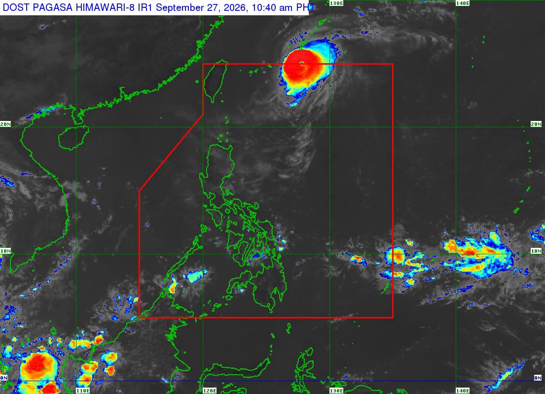 Typhoon Queenie intensifies while about to exit PAR