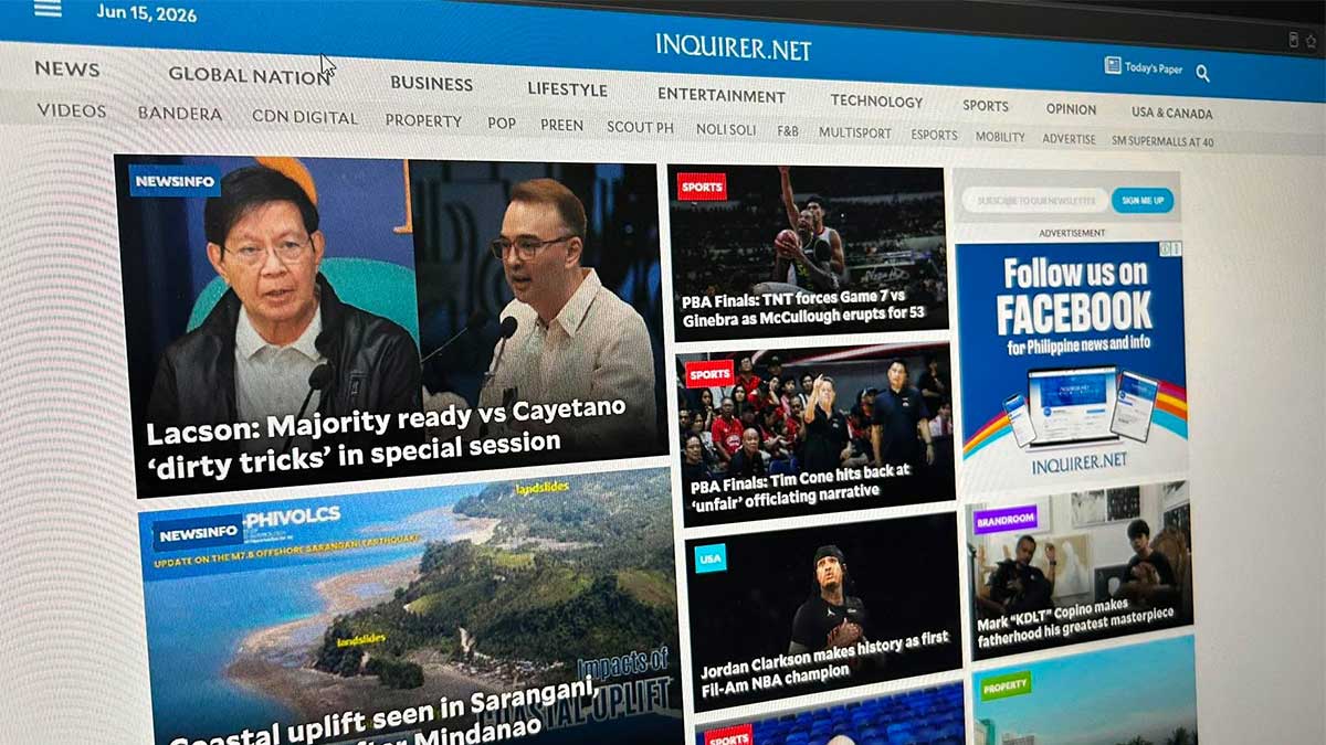INQUIRER.net remains top PH news site