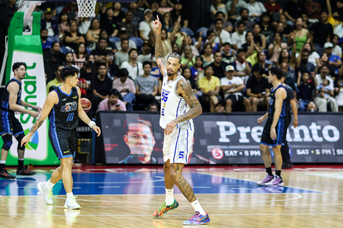 TNT Tropang 5G's Chris McCullough during a game vs Meralco Bolts in the 2026 PBA Commissioner's Cup semifinals.