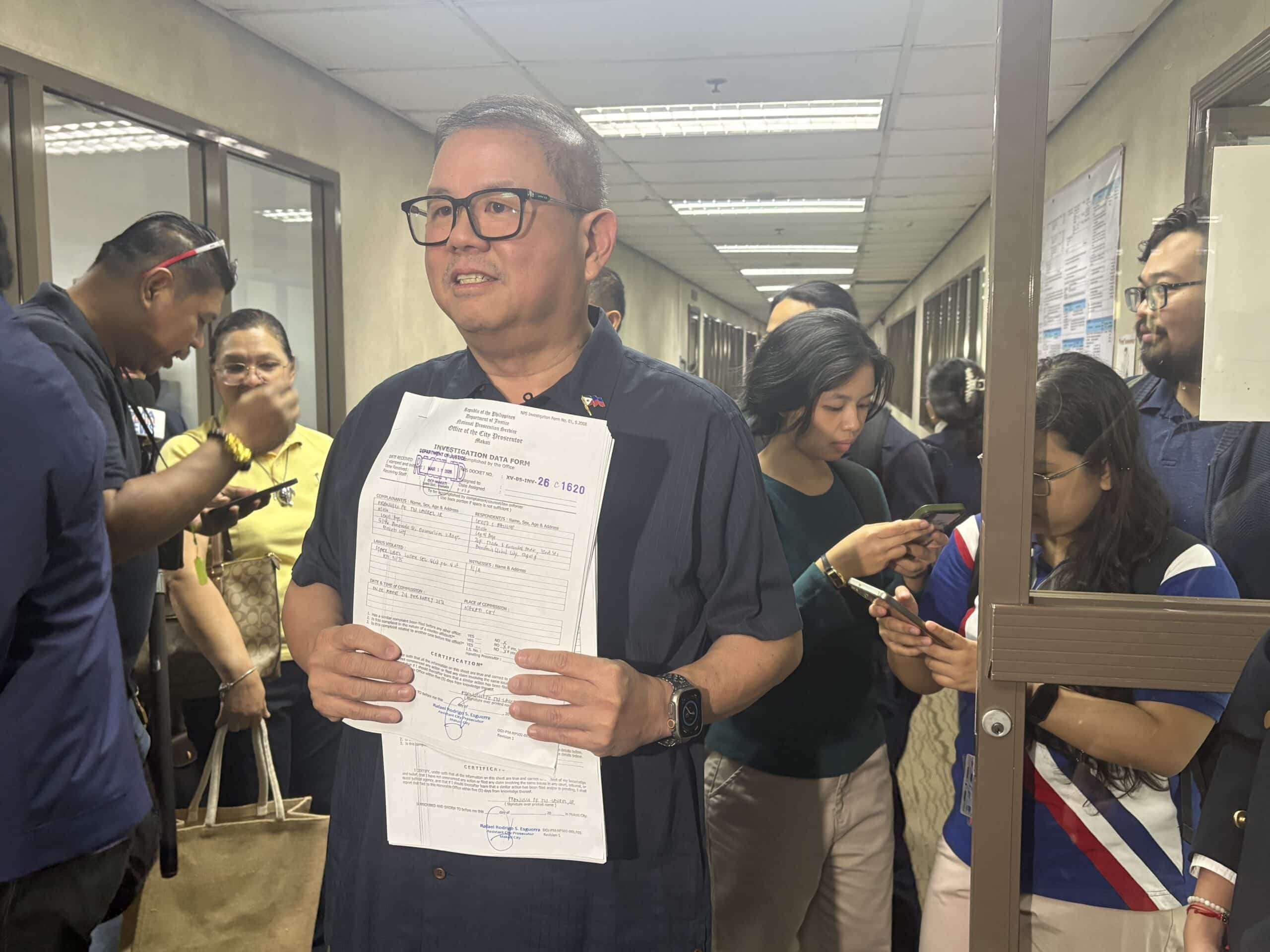 Tiu Laurel files cyber libel cases vs Baligod, Zaldy Co