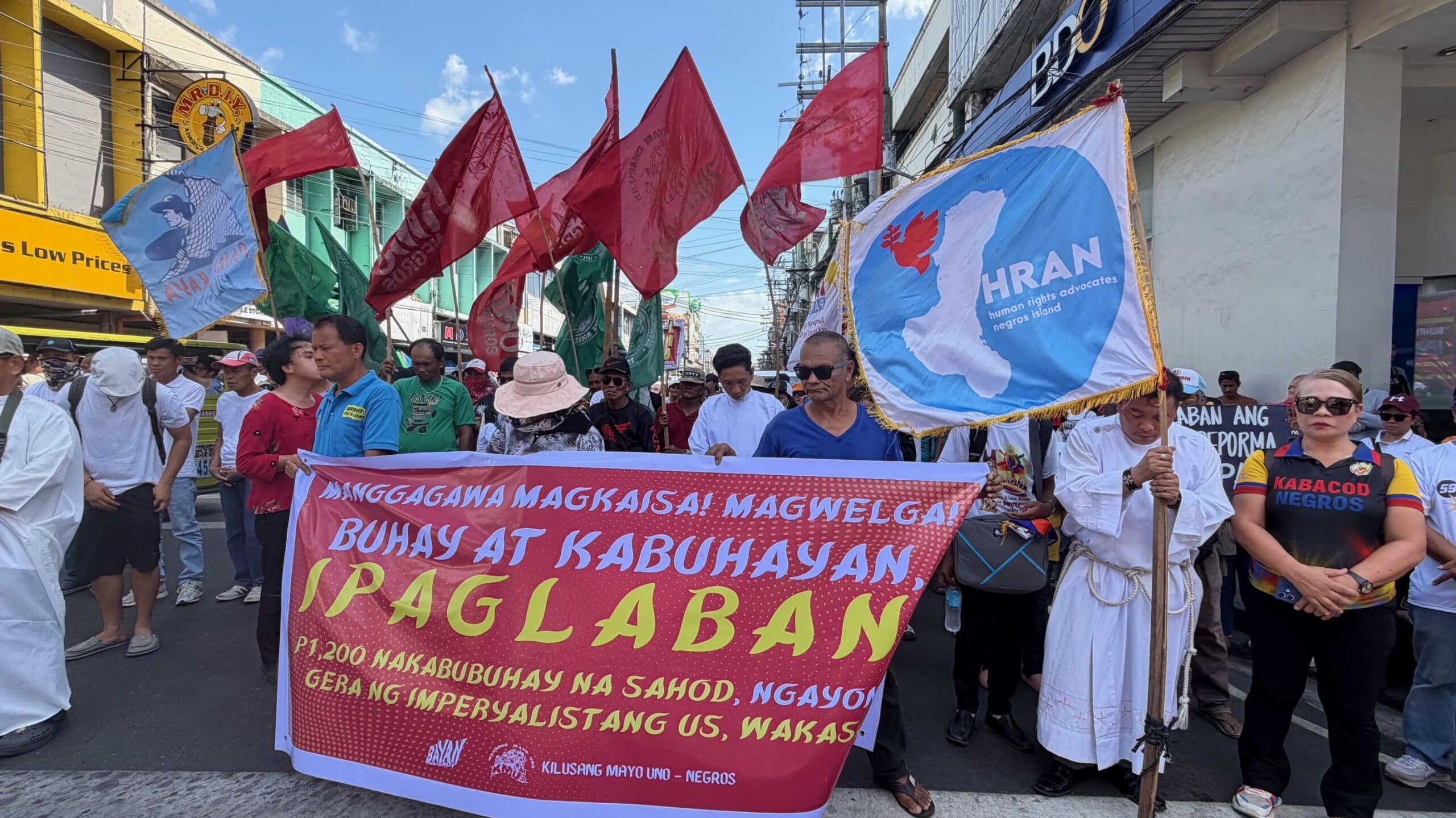 Wage hike call, anti-NPA rally mark Labor Day in Bacolod