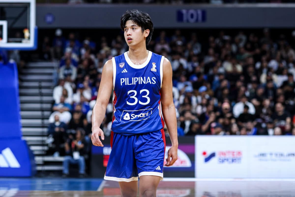 Gilas Pilipinas' Carl Tamayo during a game vs Jordan in the Fiba World Cup 2027 Asian Qualifiers. –