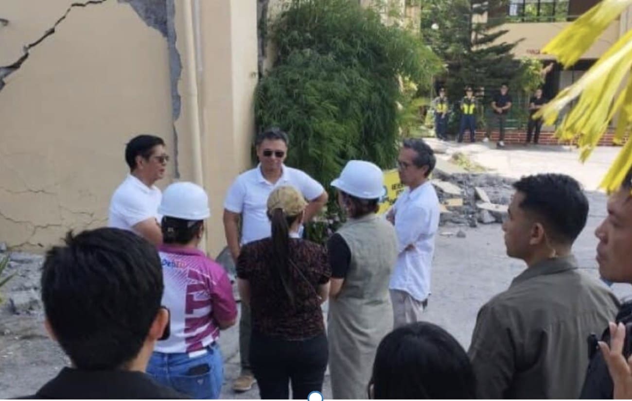 Marcos, Angara inspect quake-hit schools in GenSan