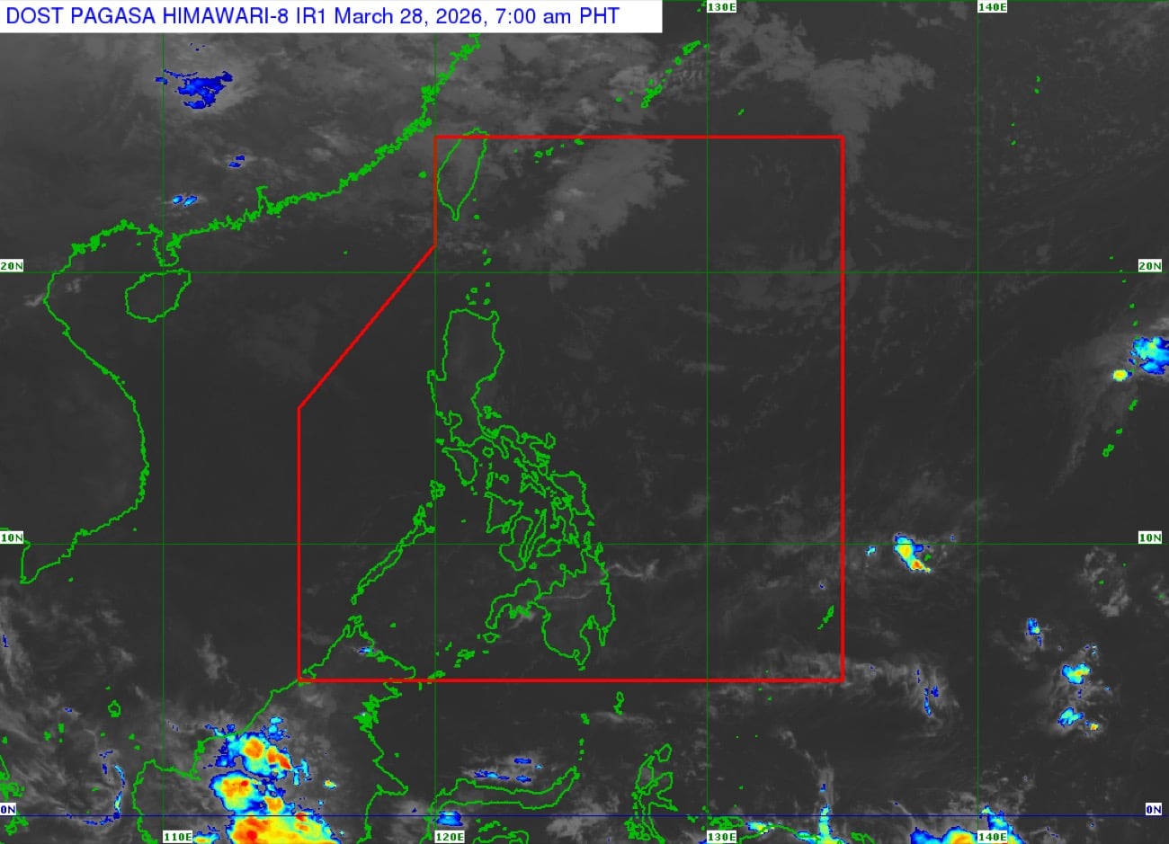 Easterlies bringing warm, humid weather in most of PH on Sunday