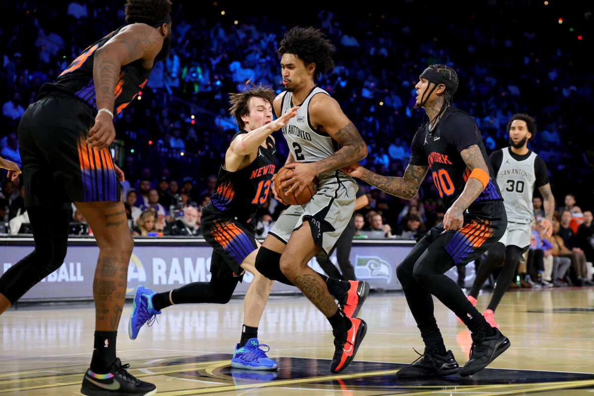 Jordan Clarkson Dylan Harper Knicks vs Spurs NBA Finals