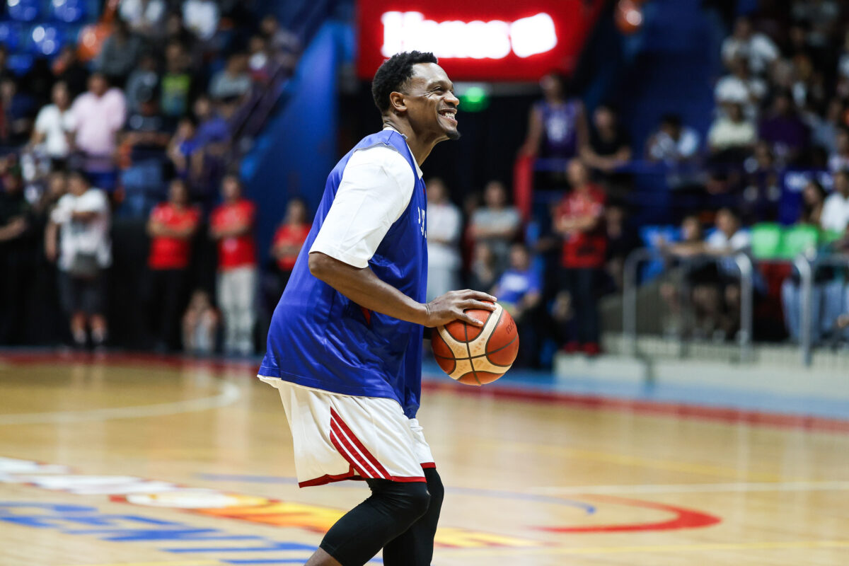 Gilas Pilipinas' Justin Brownlee during a public send off ahead of the FIBA World Cup Asian qualifiers third window.