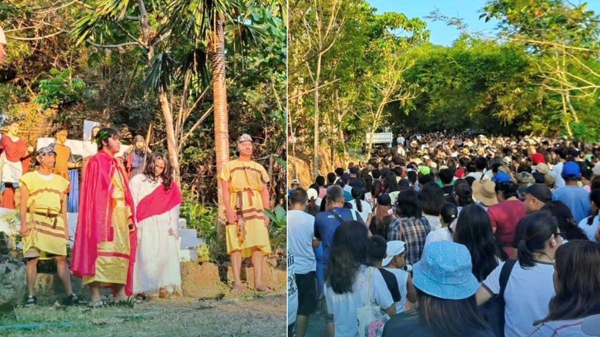 Devotees flock to Bangan Hill in Nueva Vizcaya for Good Friday rites