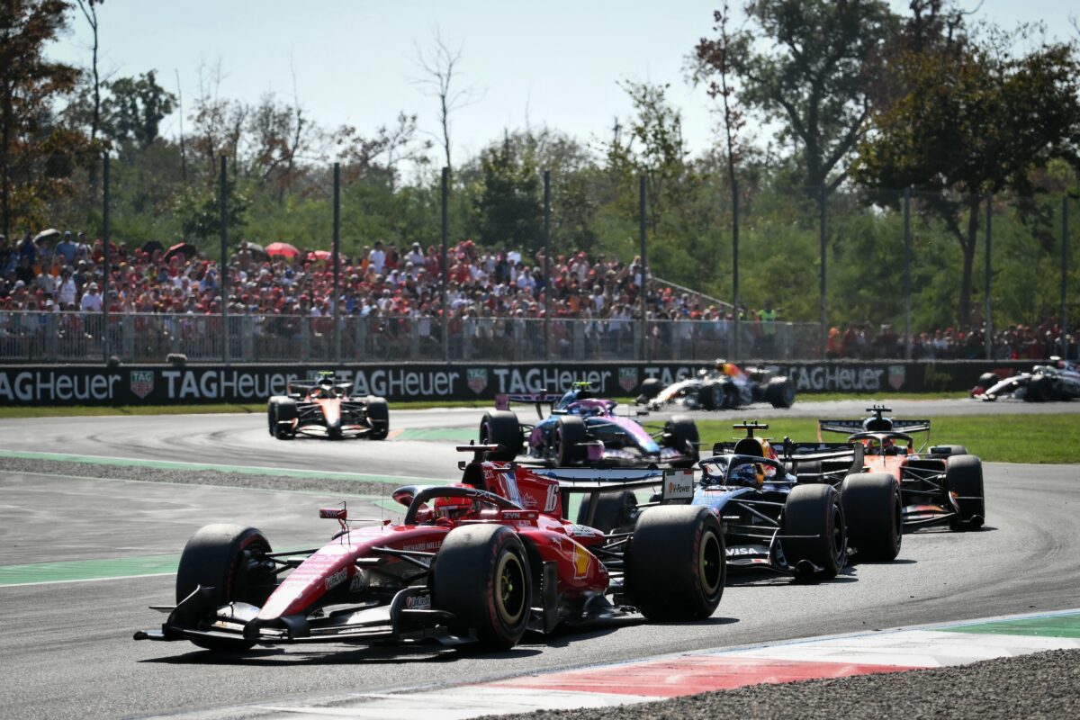 F1 Charles Leclerc crash Italian Grand Prix Monza