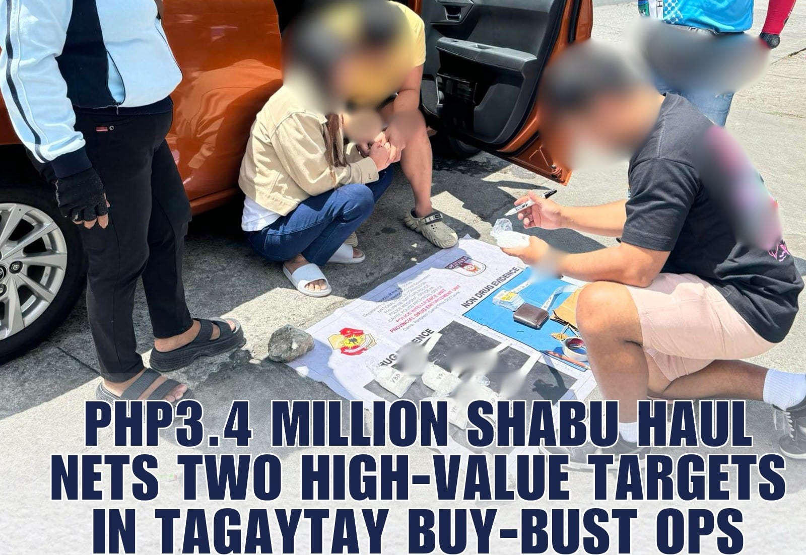 2 drug suspects busted, P3.4 M shabu seized in Tagaytay sting