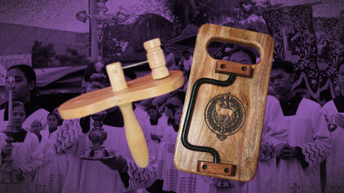 When bells go quiet, a wooden clatter marks Holy Week rites