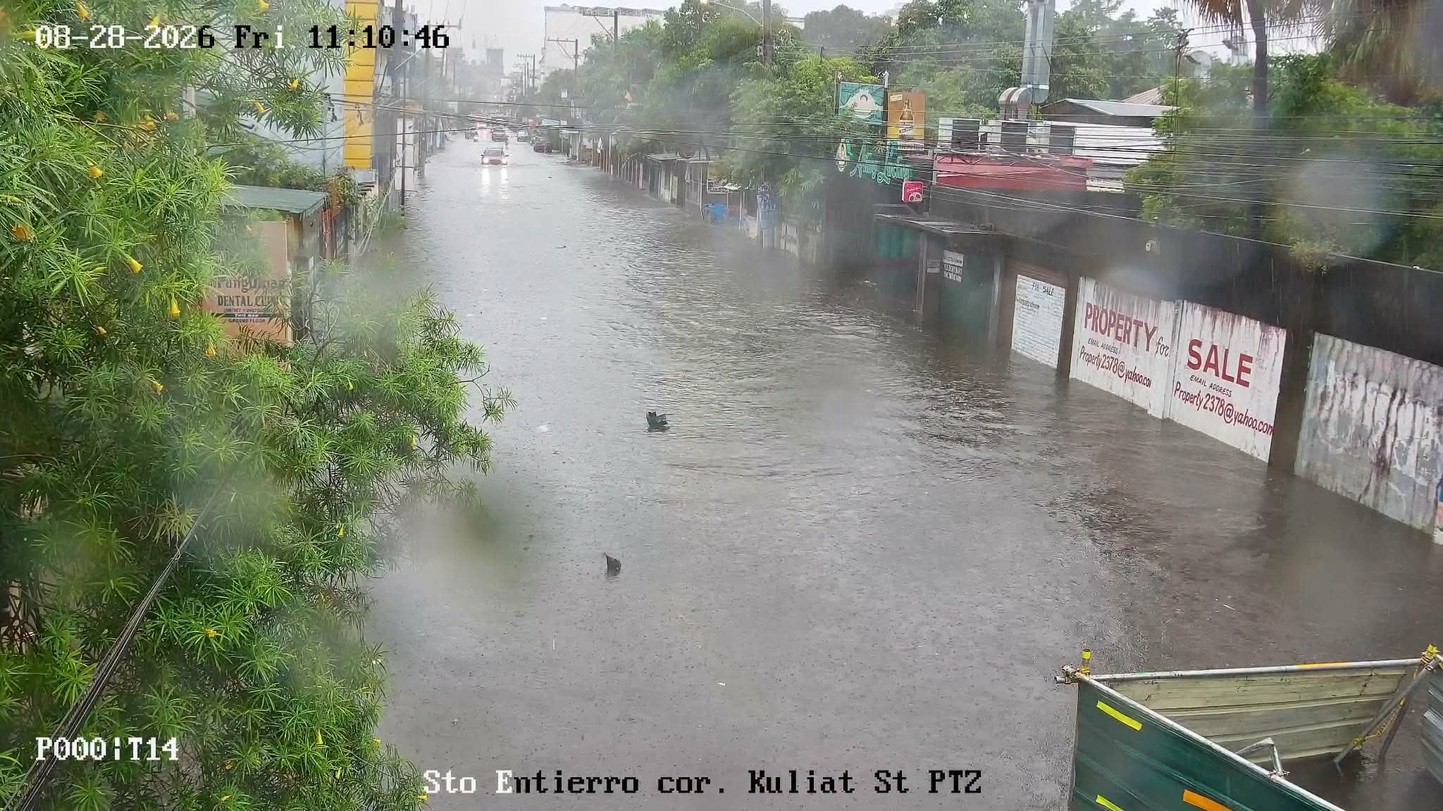 Some Angeles City roads impassable to light vehicles due to flooding