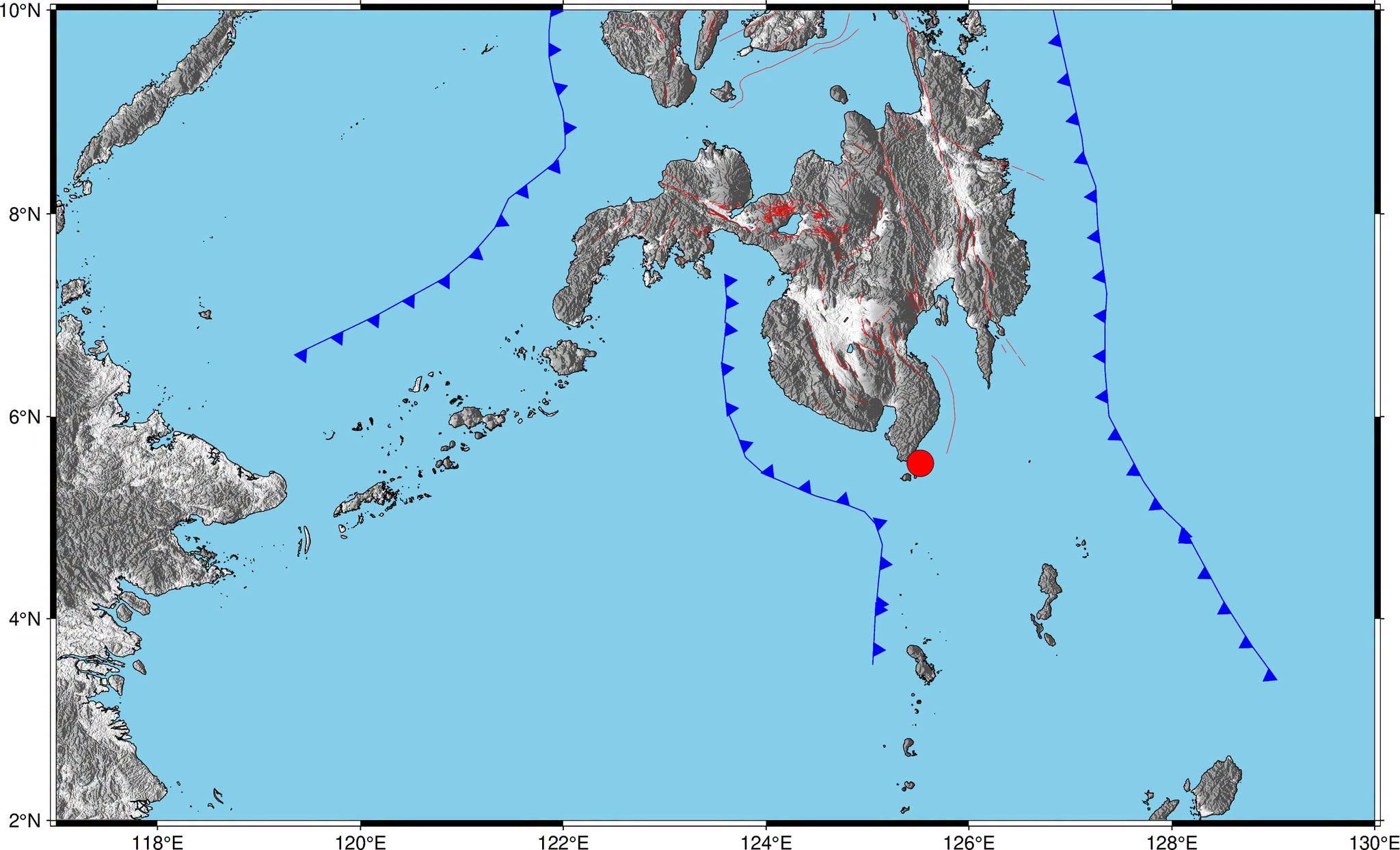 Magnitude 5.2 quake strikes off Sarangani Island on Tuesday evening