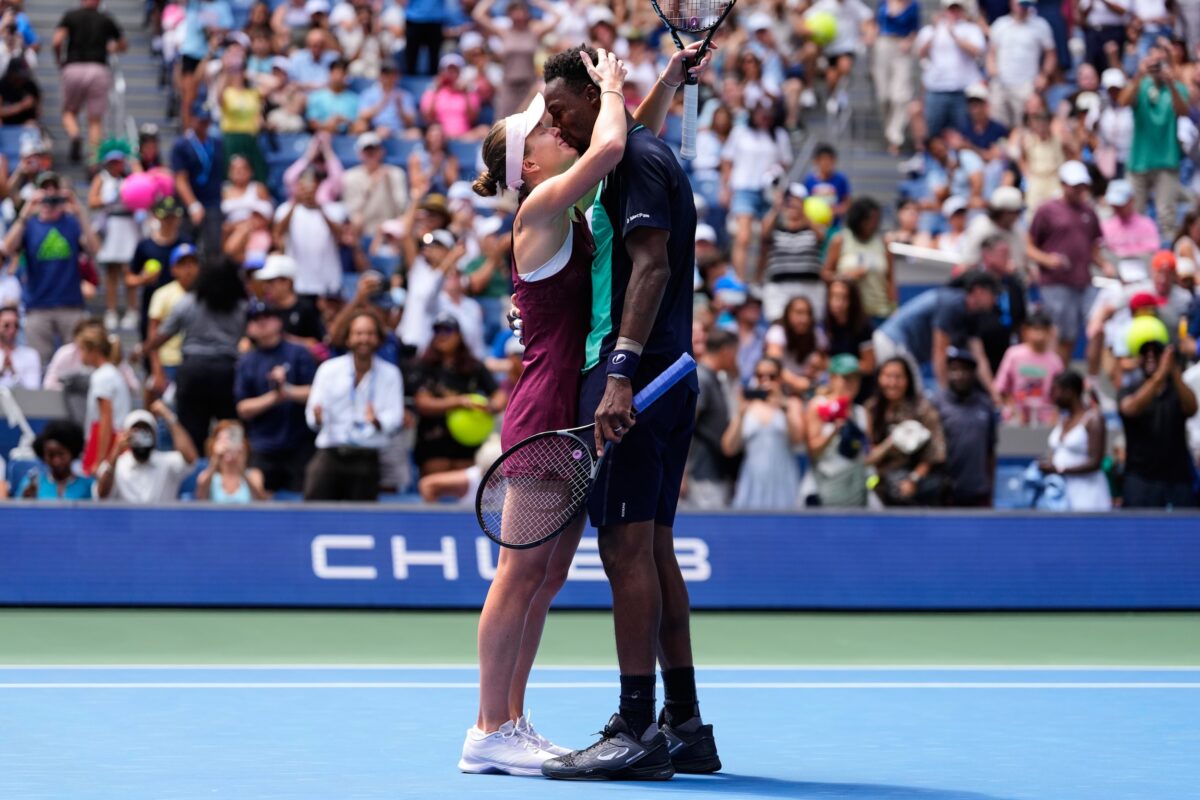 Elina Svitolina Gael Monfils US Open mixed doubles