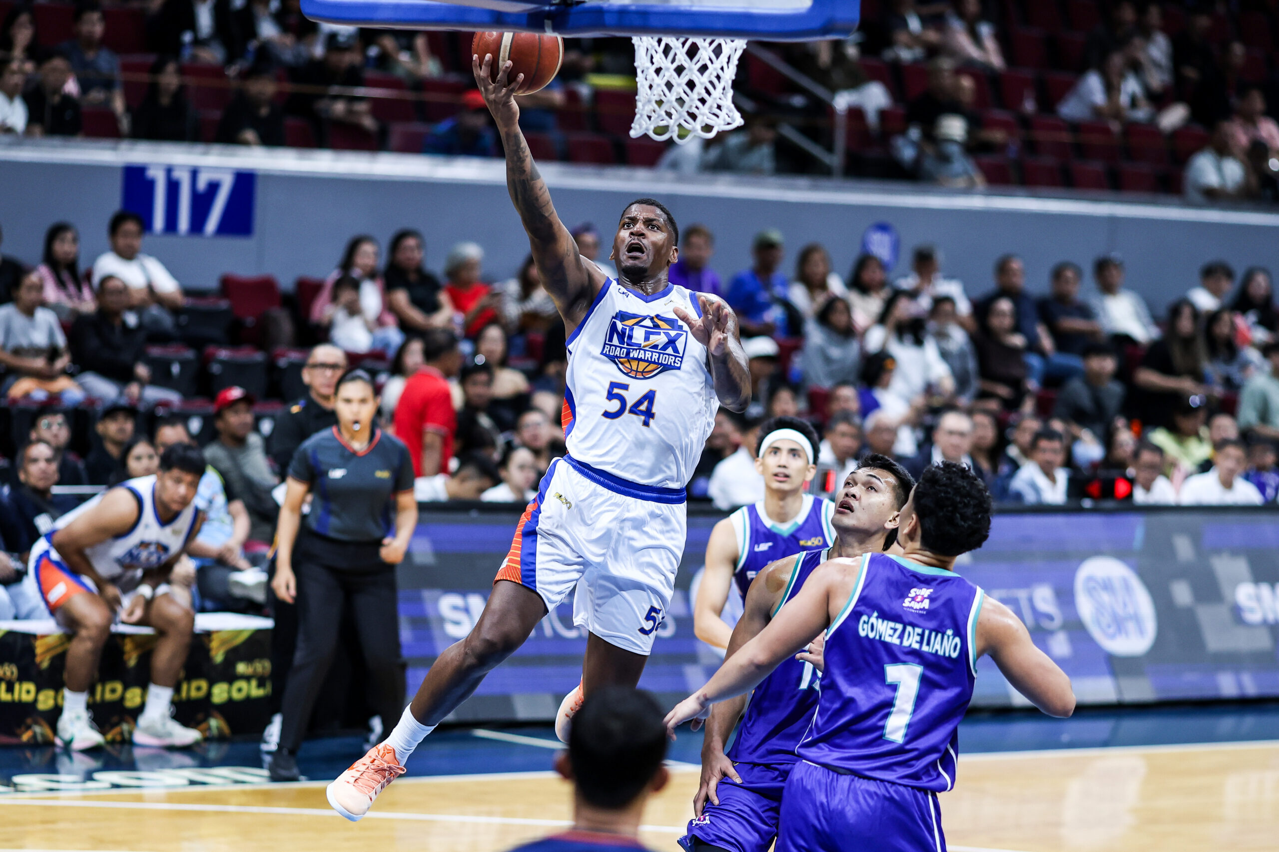 NLEX Road Warriors' DeQuan Jones during a game vs Converge FiberXers in the 2026 PBA Governors' Cup.