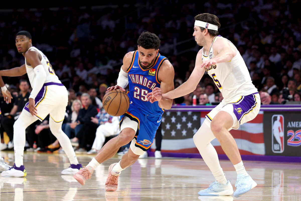 Ajay Mitchell Thunder vs Lakers NBA Playoffs Game 3