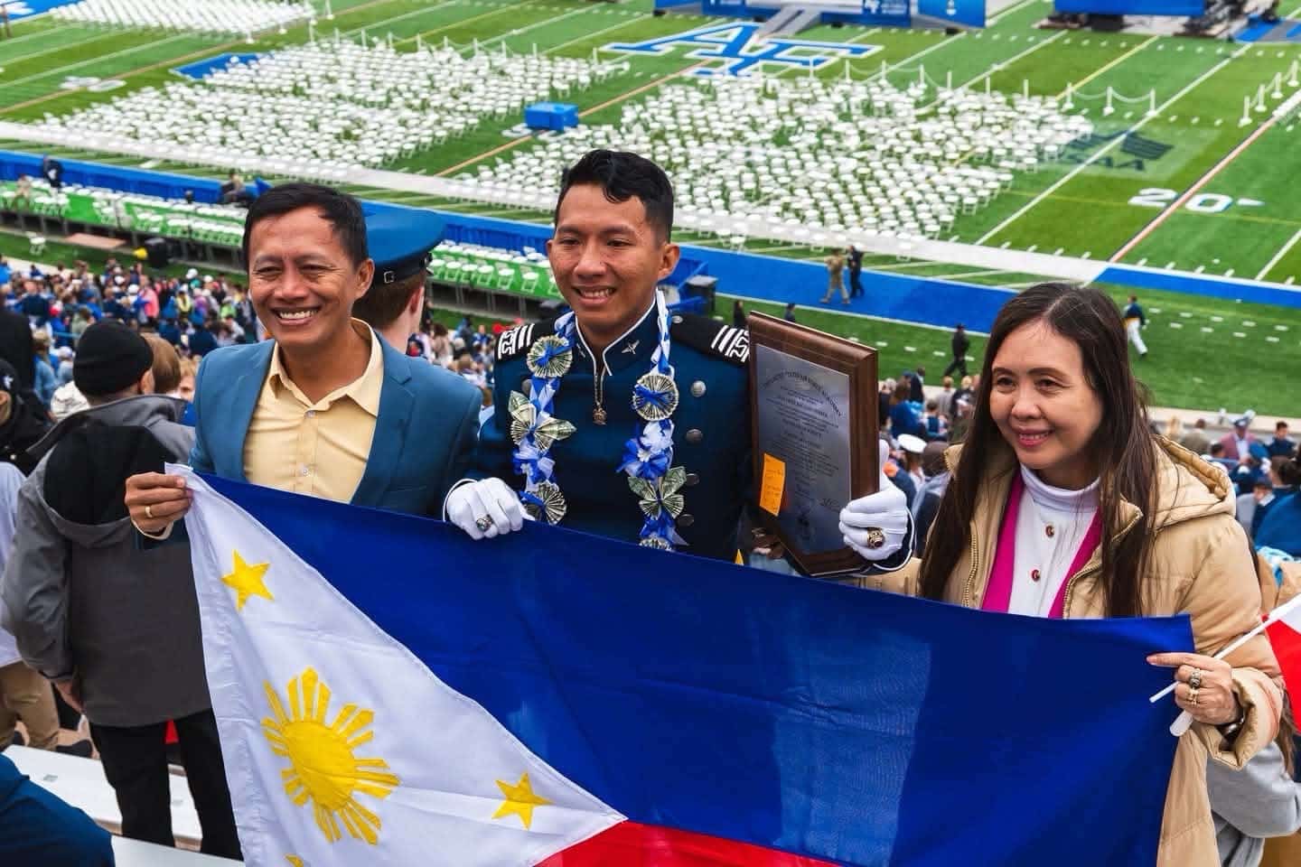 PMA cadet graduates from US Air Force Academy