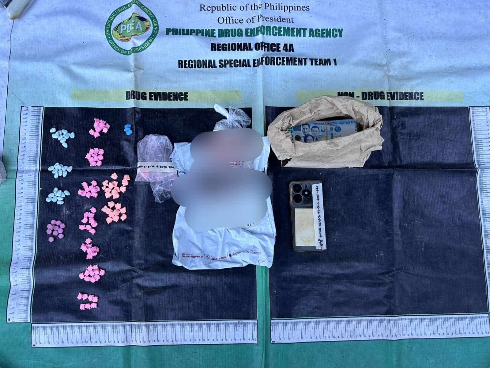 Alleged drug pusher yields P436,000 worth of ecstasy, shabu in Cavite