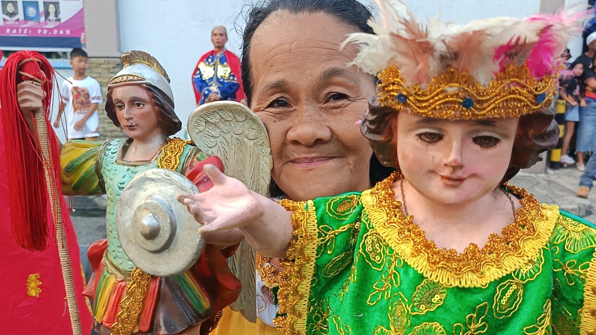 Devotee prays to St. Michael amid Iligan’s water, waste woes