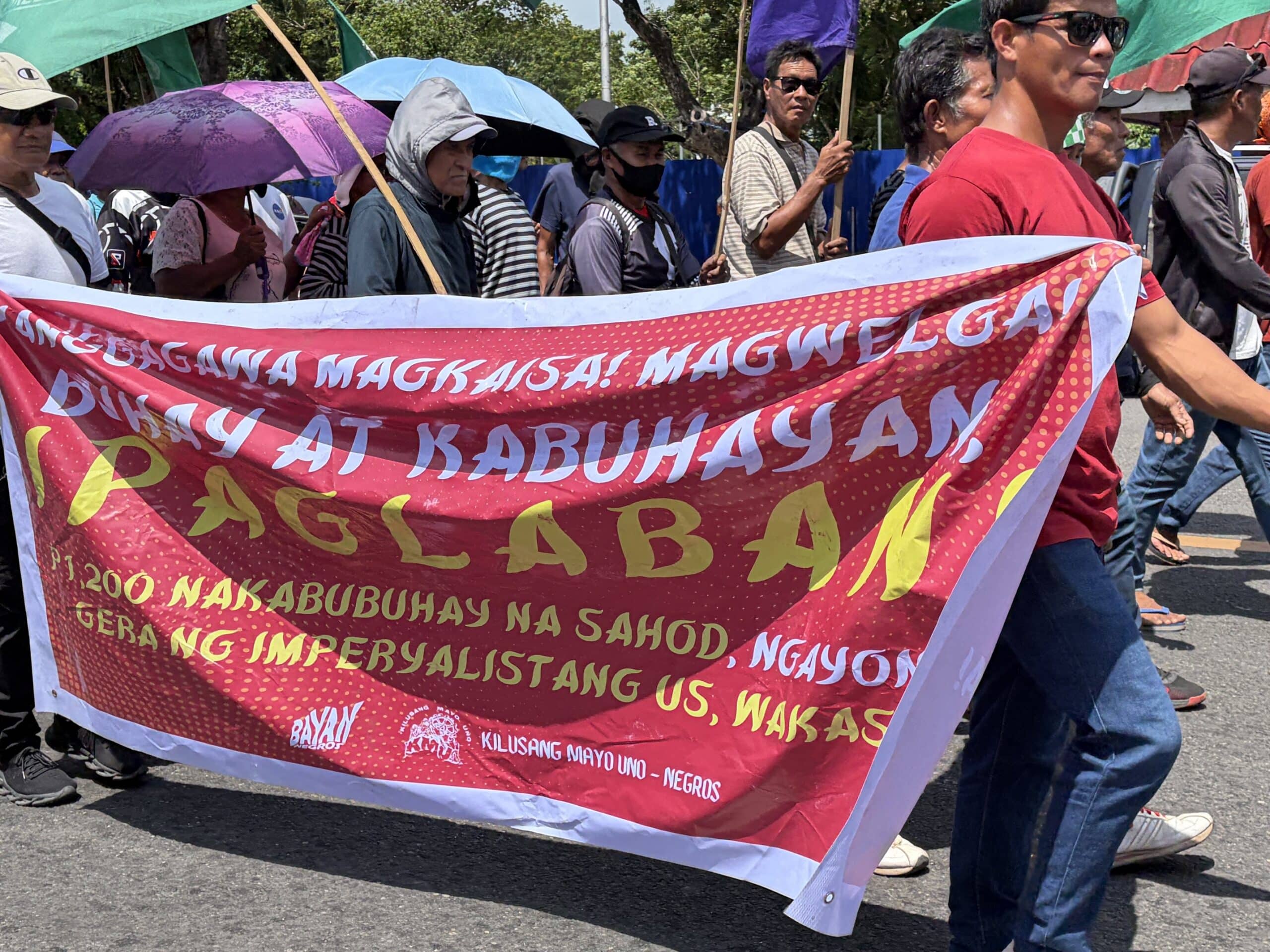 2,000 join ‘Sona ng Bayan’ protest in Bacolod, demand living wages