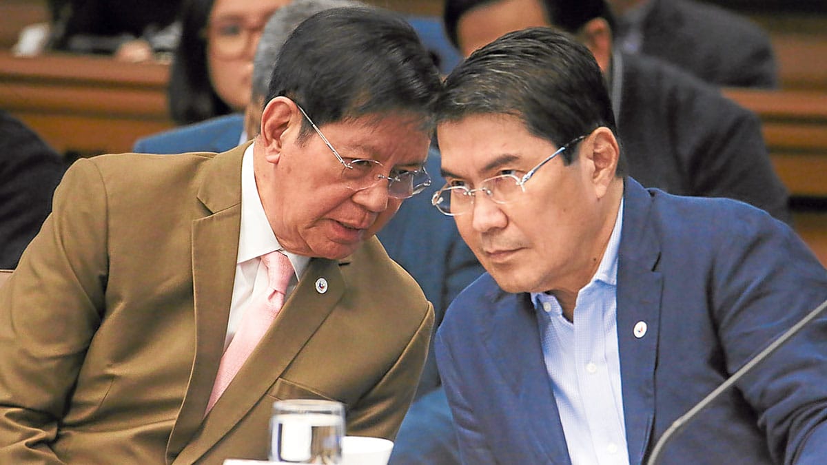Lacson thanks Tulfo for ‘speaking the truth’ on stalled flood control report