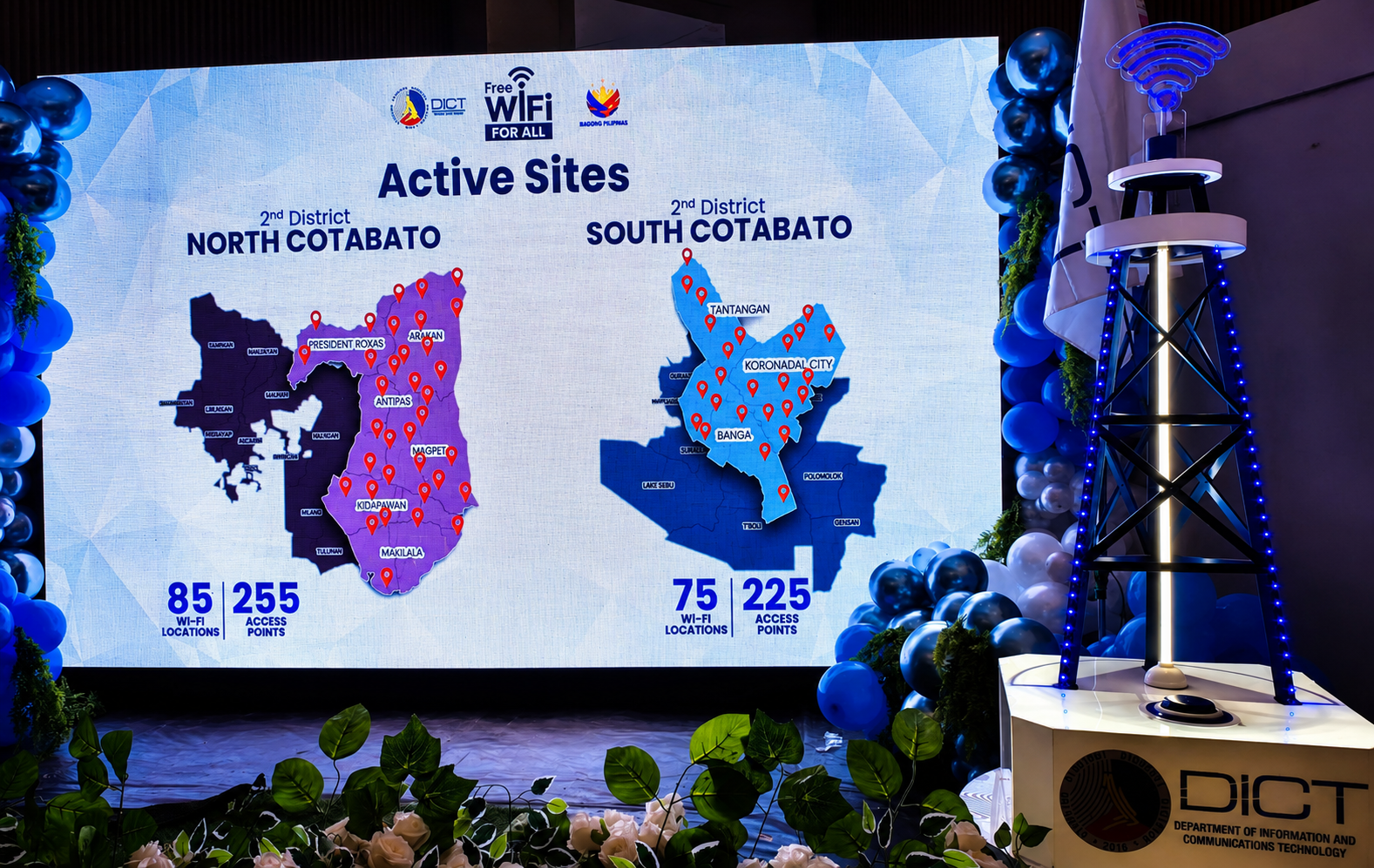 DICT rolls out free public Wi-Fi in 160 sites in 2 Cotabato provinces