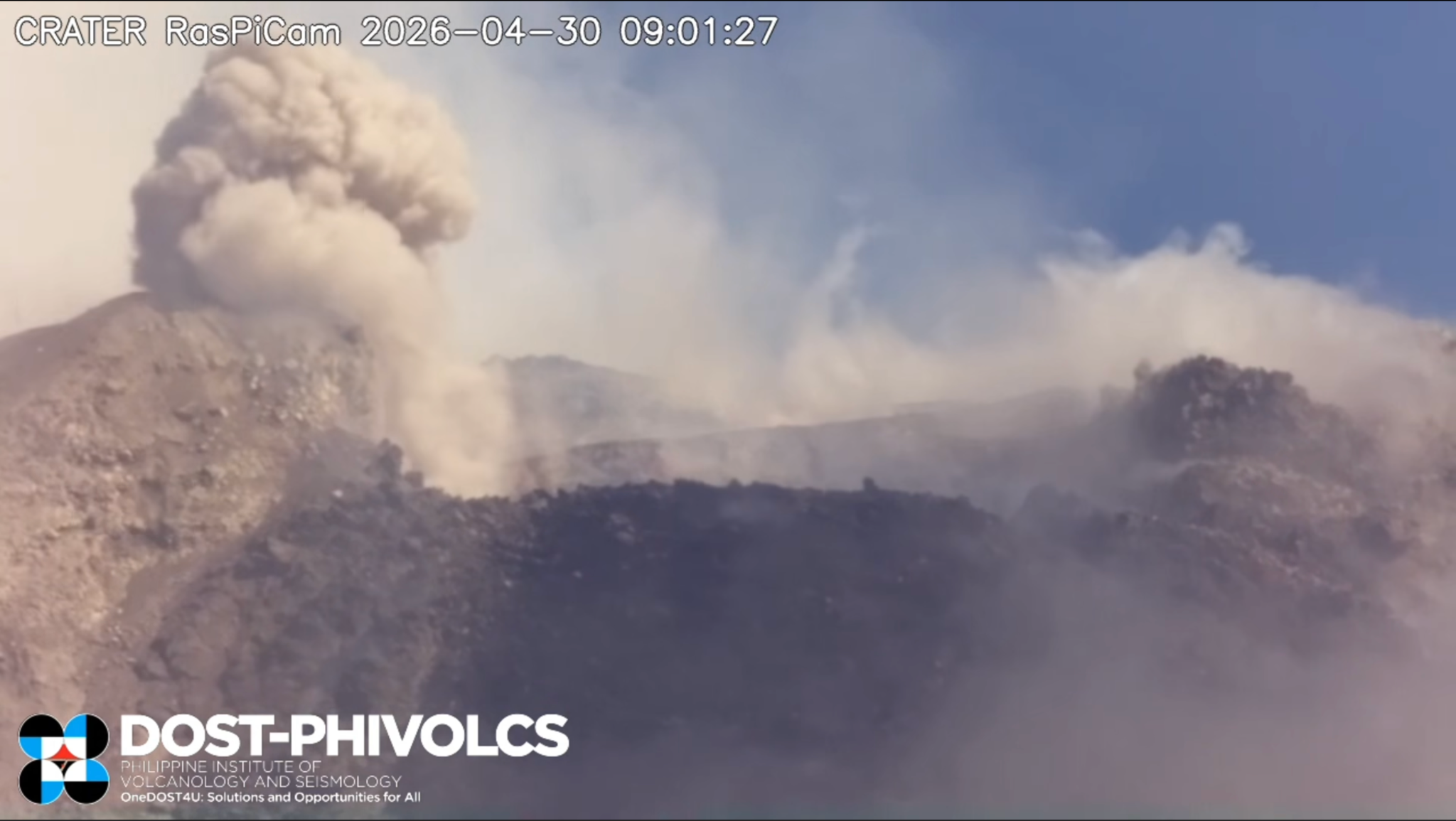 Mayon Volcano continues eruptive activity for 115th straight day