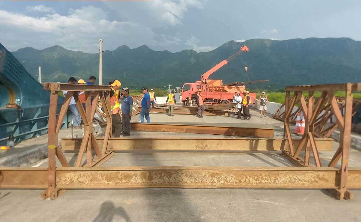 Bailey bridge built after Calungbuyan Bridge closure in Ilocos Sur