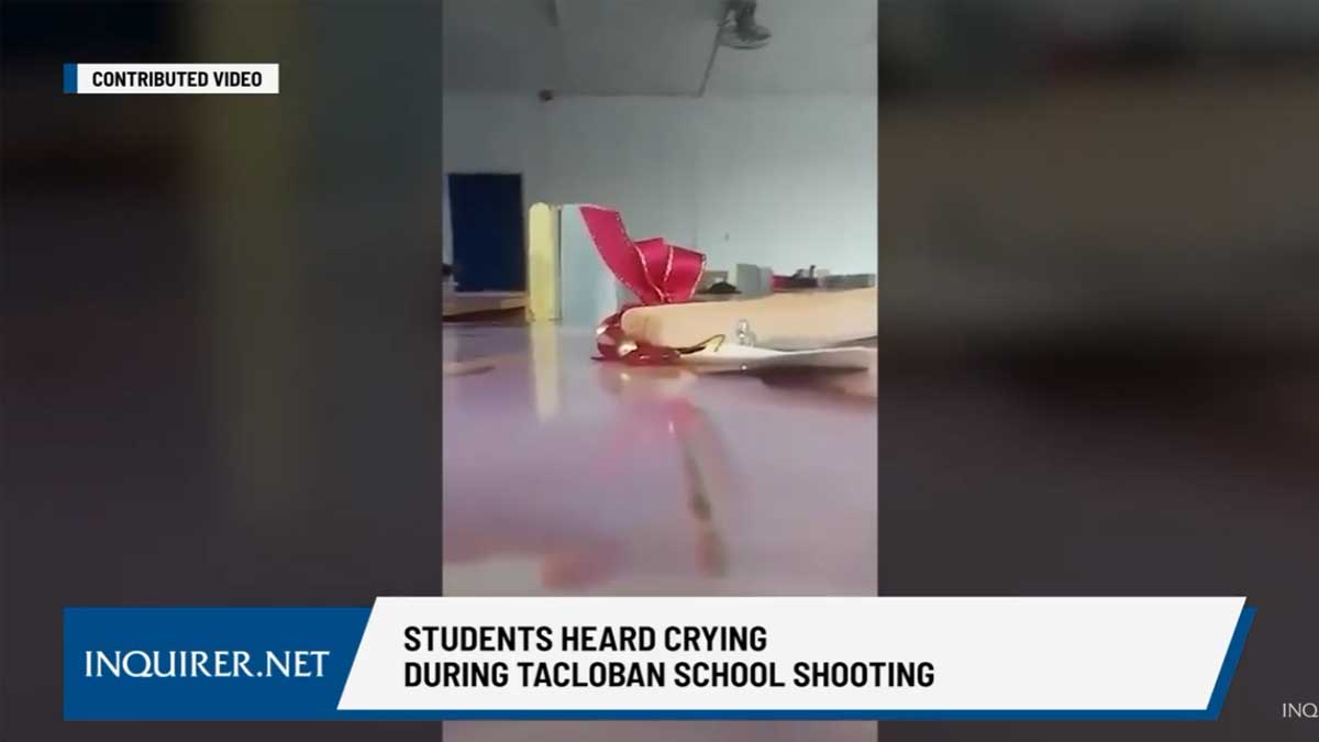 WATCH: Students heard crying during Tacloban shooting
