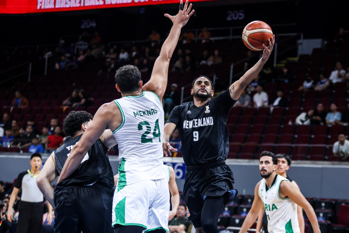 New Zealand vs Syria Corey Webster Fiba World Cup Asian Qualifers