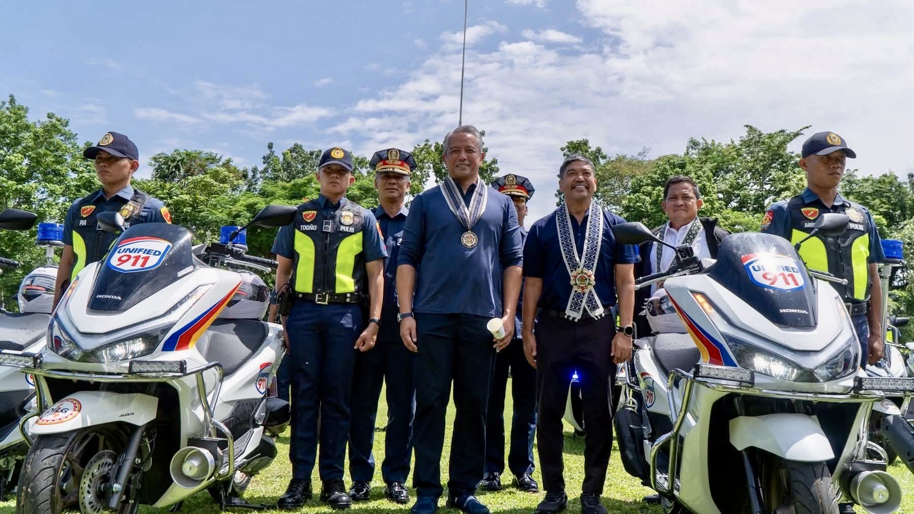 Remulla turns over 20 motorcycles for Bicol 911 emergency response