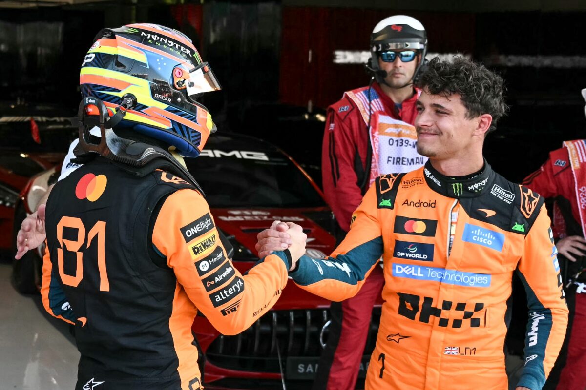 F1 McLaren teammates Oscar Piastri and Lando Norris