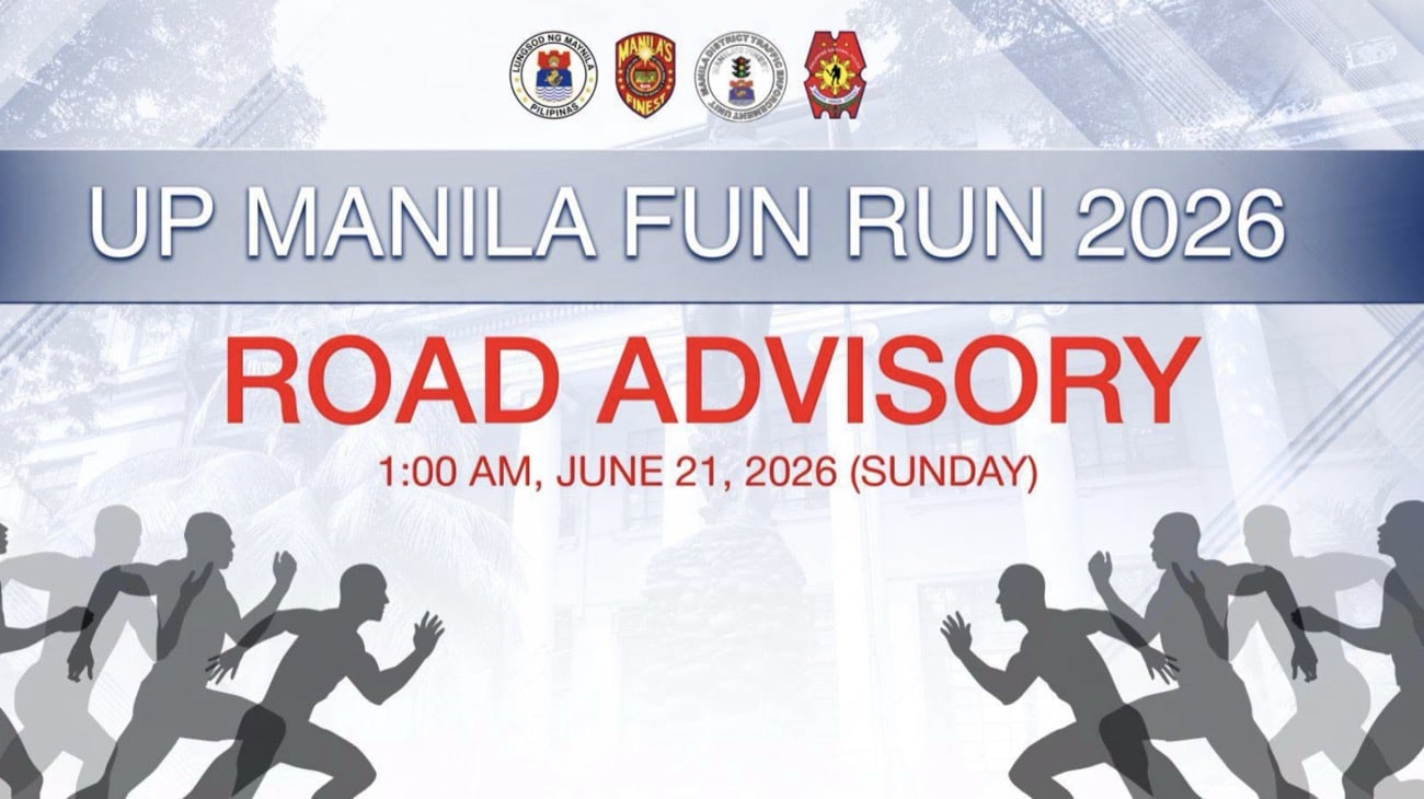 Road closures in Manila for UP Marathon, Pride Run on June 21