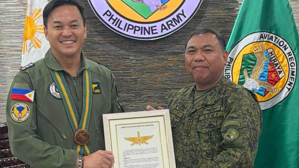 Marcos OKs Army aviation insignia, Mikee Romero named first awardee