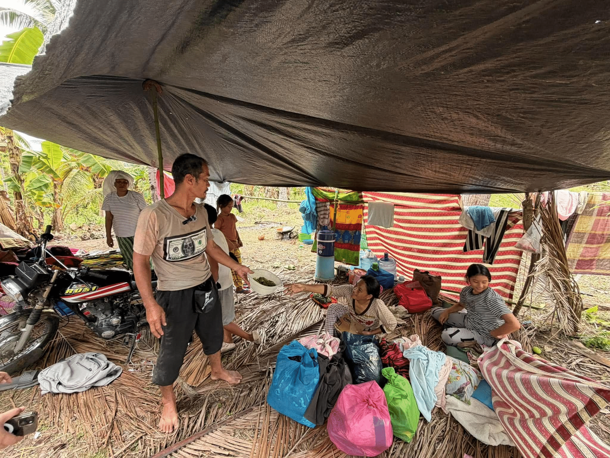 In isolated Glan village, families survive on boiled bananas, coconuts